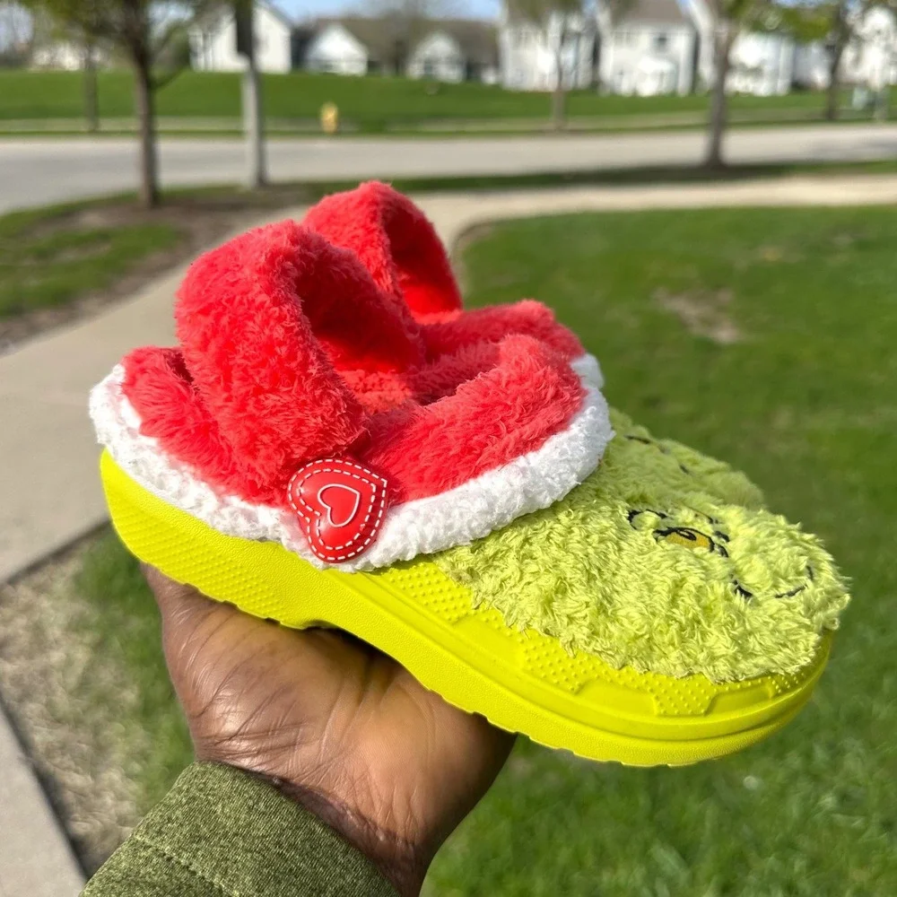 Crocs‎ x The Grinch Little Kids Classic Lined Clogs Little Kids Size 13 Shoes